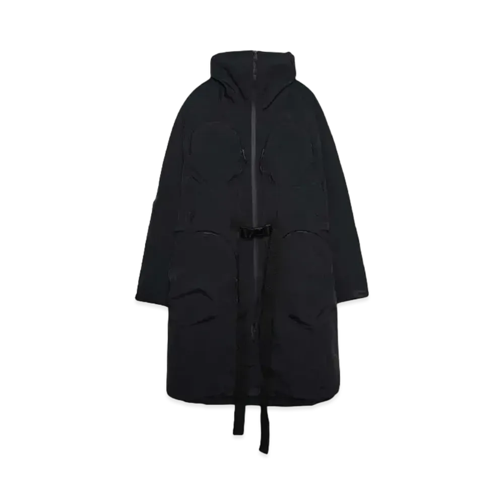 Luca Hamers PHENDRANA LONG COAT ITALIAN SHELL 3L "BLACK"