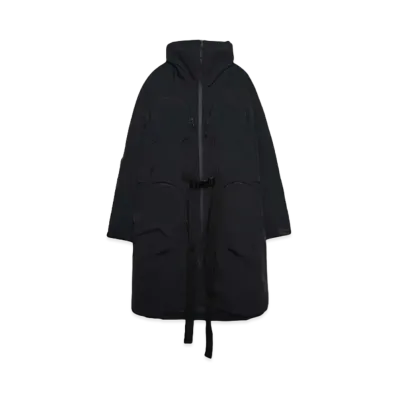Luca Hamers PHENDRANA LONG COAT ITALIAN SHELL 3L "BLACK"