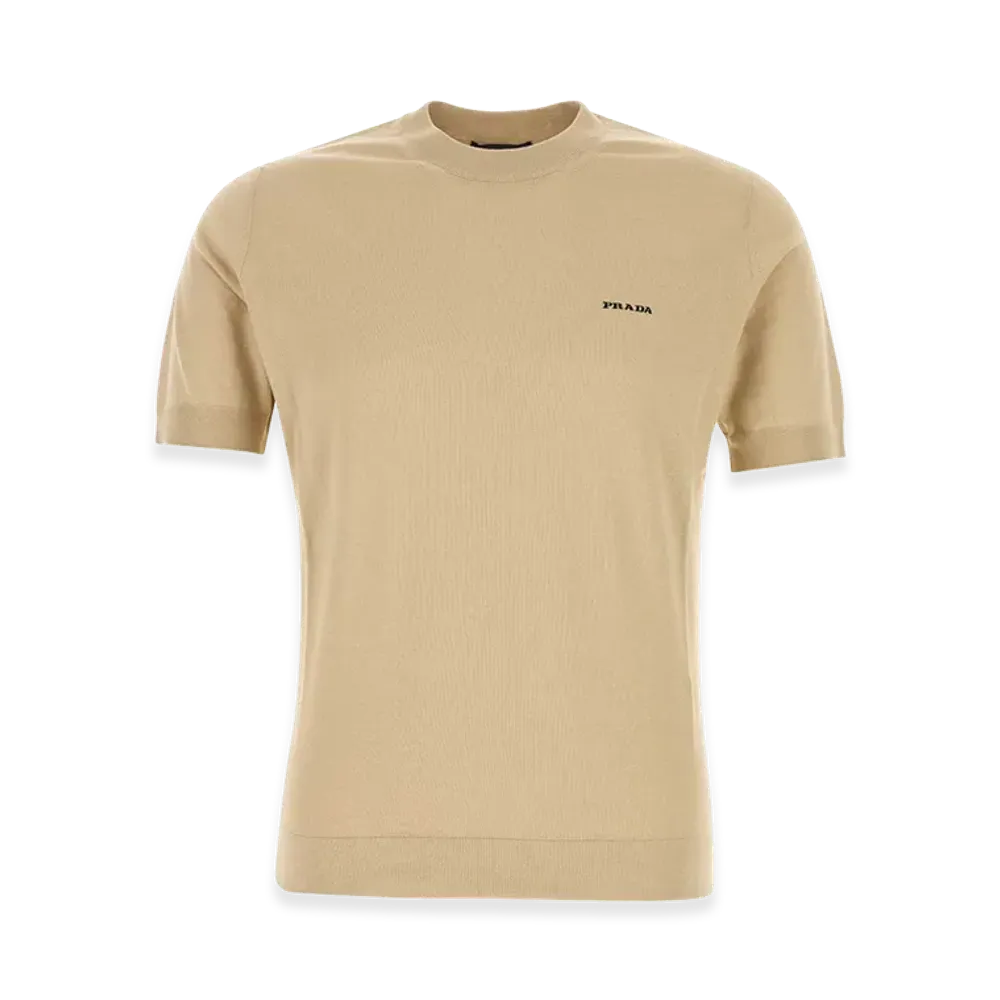PRADA Cotton Sweater "Beige"