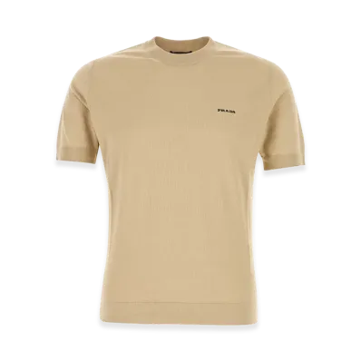 PRADA Cotton Sweater "Beige"