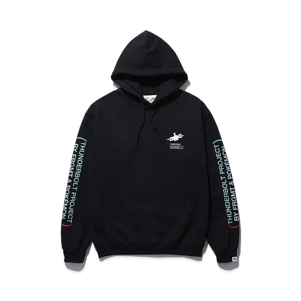 FRAGMENT x POKEMON THUNDERBOLT PROJECT PRINT HOODIE "Black"