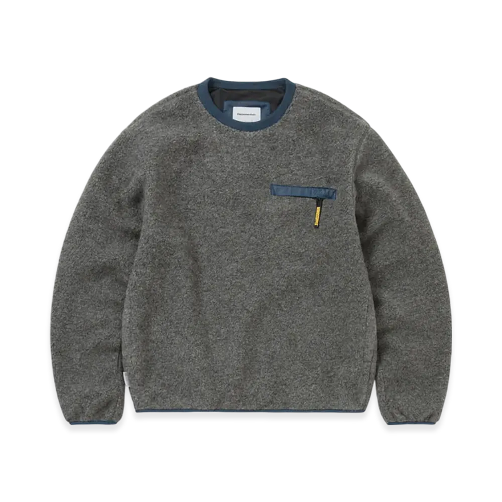 thisisneverthat x GORE-TEX Windstopper Wool Fleece Crew "Heather Grey"