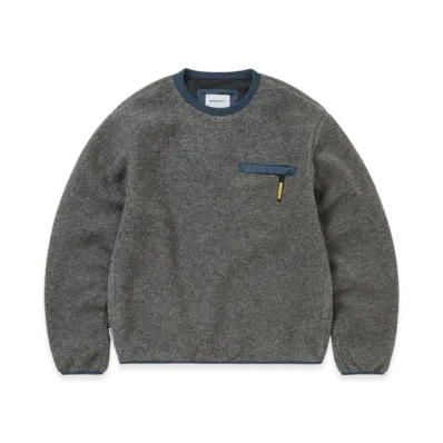 thisisneverthat x GORE-TEX Windstopper Wool Fleece Crew "Heather Grey"