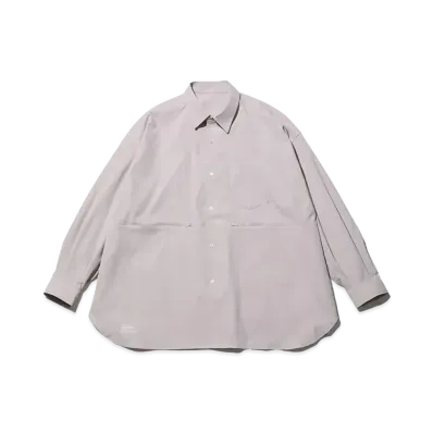 FreshService Stretch Matte Taffeta Regular Collar Shirt "Beige"