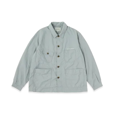 SEDAN ALL-PURPOSE Graph Plaid Nylon Work Jacket "Stone Grey"