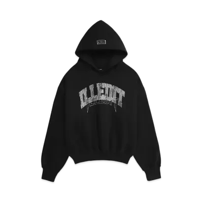 ILLEDIT Illedit Vintage Logo Crop Hood "Black"