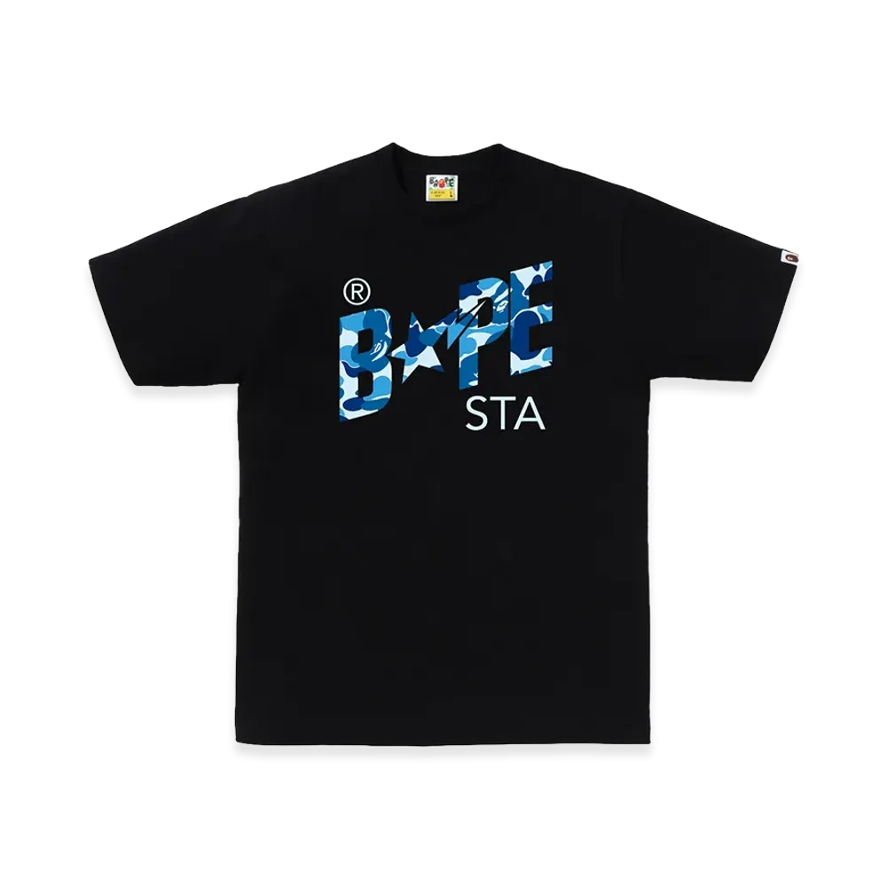A BATHING APE ABC Camo Bape Sta Tee "Black/Blue"