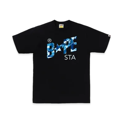 A BATHING APE ABC Camo Bape Sta Tee "Black/Blue"