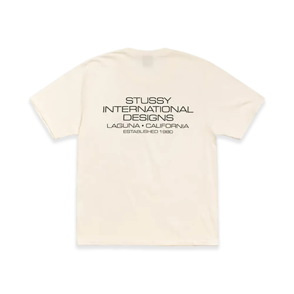 Stussy International Design Tee Pigment Dyed "Natural"