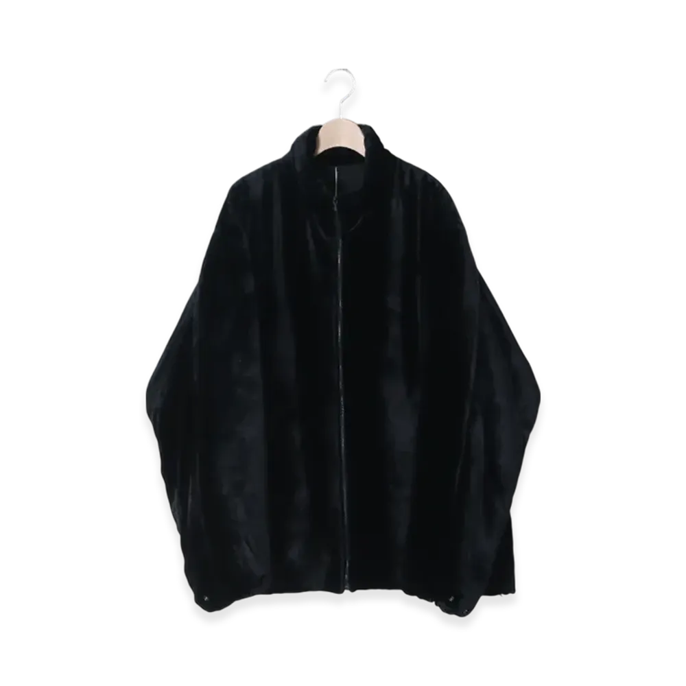 COMOLI Silk Velveteen Insulation Jacket "Navy"