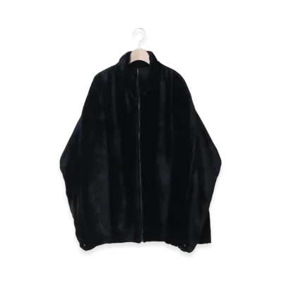 COMOLI Silk Velveteen Insulation Jacket "Navy"