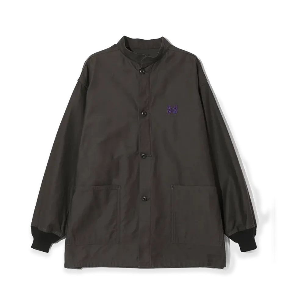 NEEDLES Army Shirt Reversed Sateen "Black"