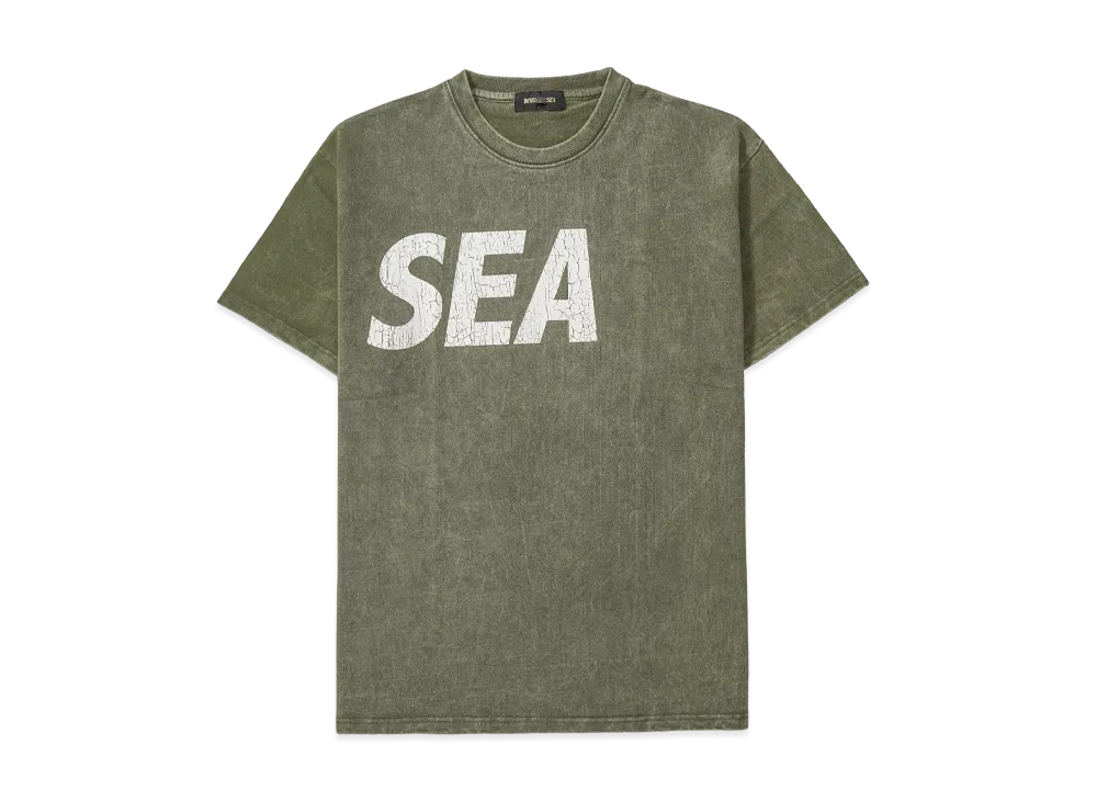 WIND AND SEA SEA (Crack-P-Dye) S/S Tee "OD White"