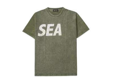WIND AND SEA SEA (Crack-P-Dye) S/S Tee "OD White"