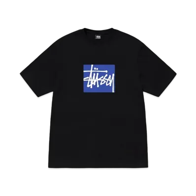 Stussy Stock Box Tee "Black"