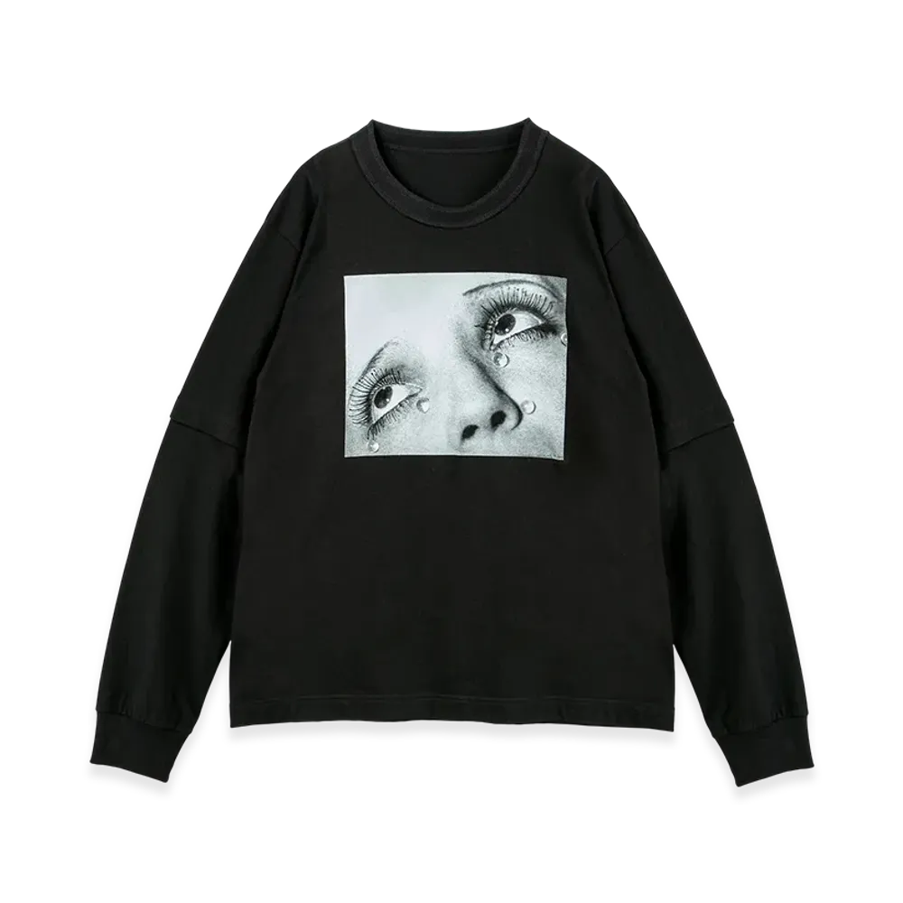 sacai Man Ray Print L/S T-Shirt "Black"