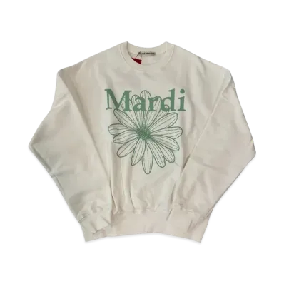 Mardi Mercredi Sweatshirt Flowermardi "White Mint"
