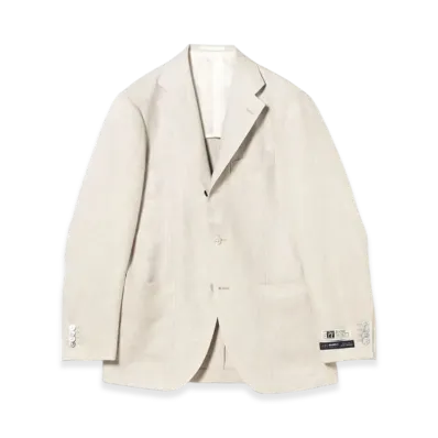 BEAMS Easy Baird Mcnutt Linen Solid Jacket "OffWhite"