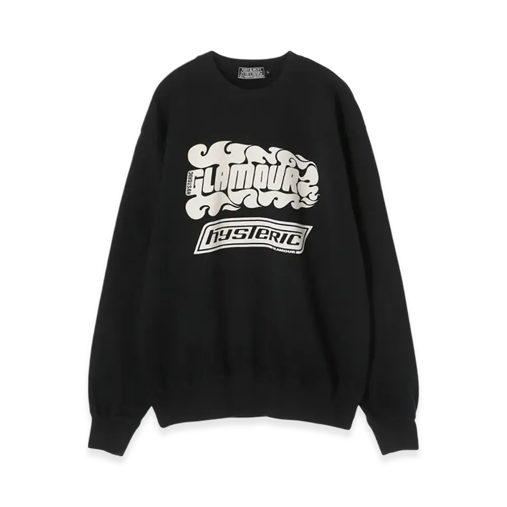 HYSTERIC GLAMOUR Fire Logo Sweatshirt "Black"