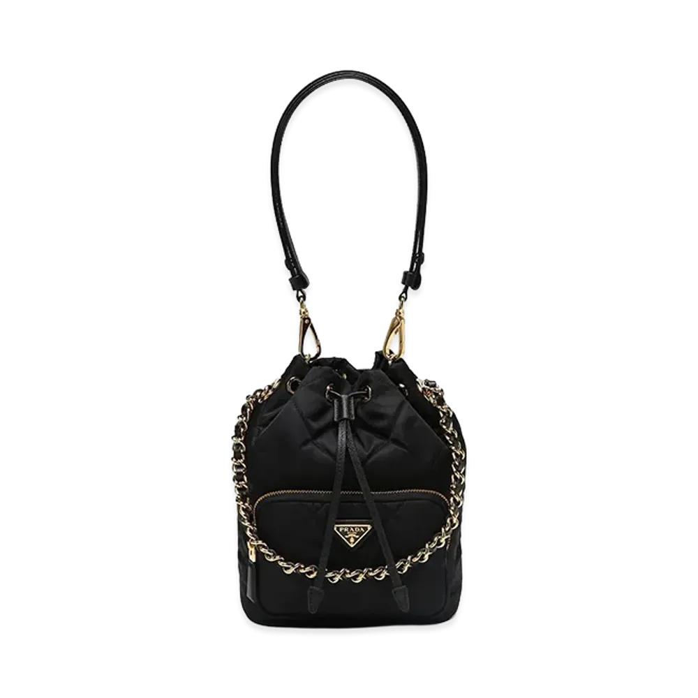PRADA Women's Re-Edition 1995 Nylon Bucket Bag "Black"