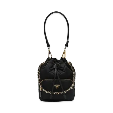 PRADA Women's Re-Edition 1995 Nylon Bucket Bag "Black"