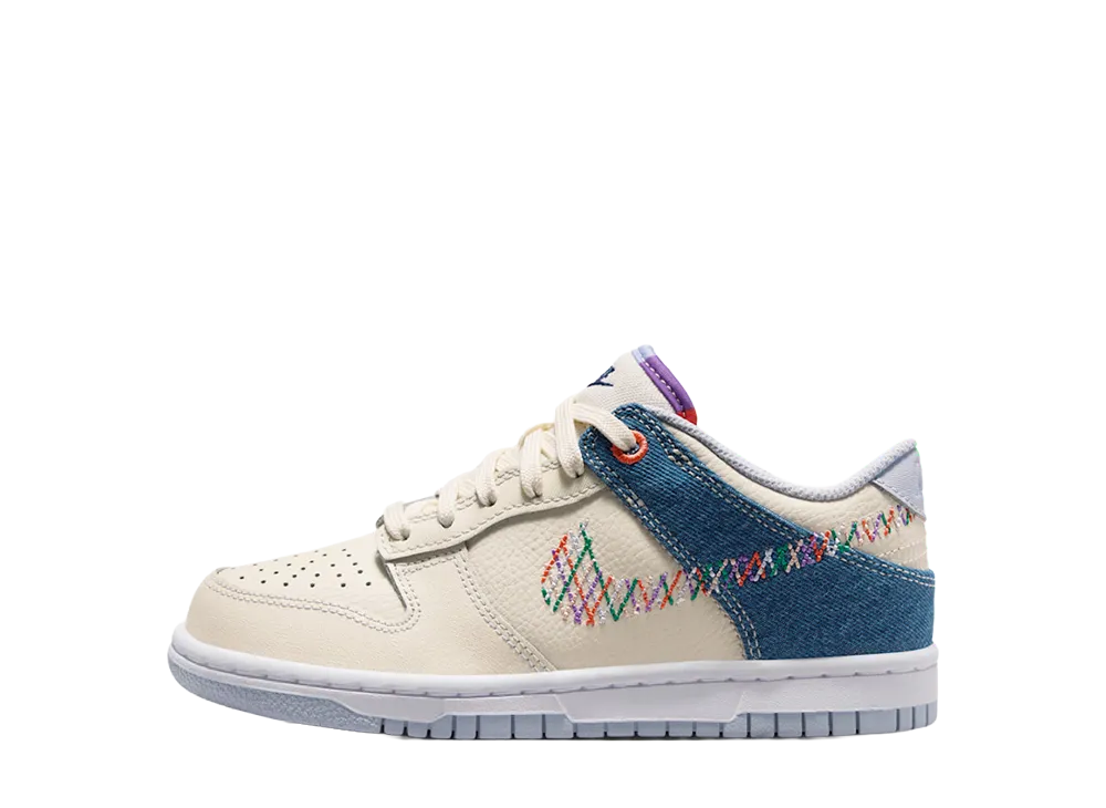 Nike GS Dunk Low "Soft Pearl/Blue Denim"