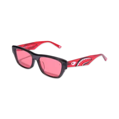 A BATHING APE Shark Sunglasses #3 "Red"