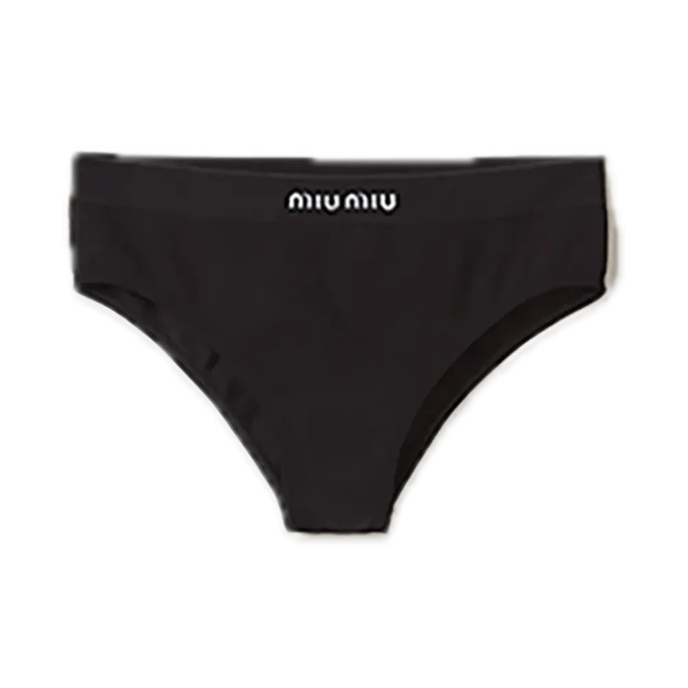 MIU MIU Seamless Panties "Black"
