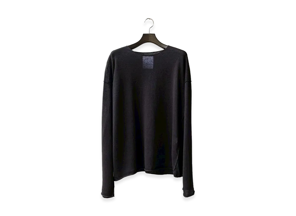 ANCELLM x GARDEN Inside-Cut Linen Knit EX / ANC-GRD-KN01 "Black"
