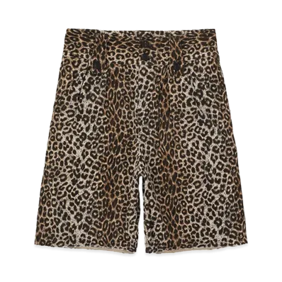 visvim Coronel Shorts Leopard "Beige"
