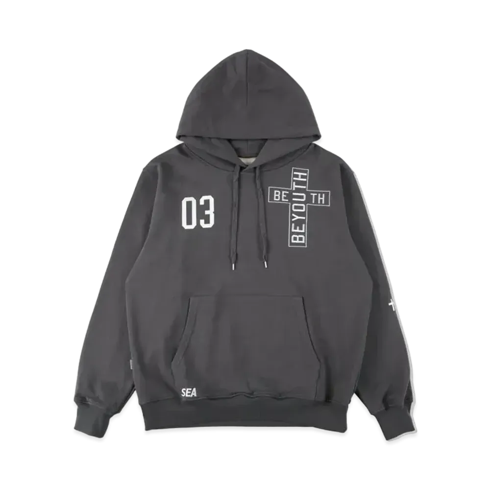 WIND AND SEA (BYT-CROSS) HOODIE "Charcoal"