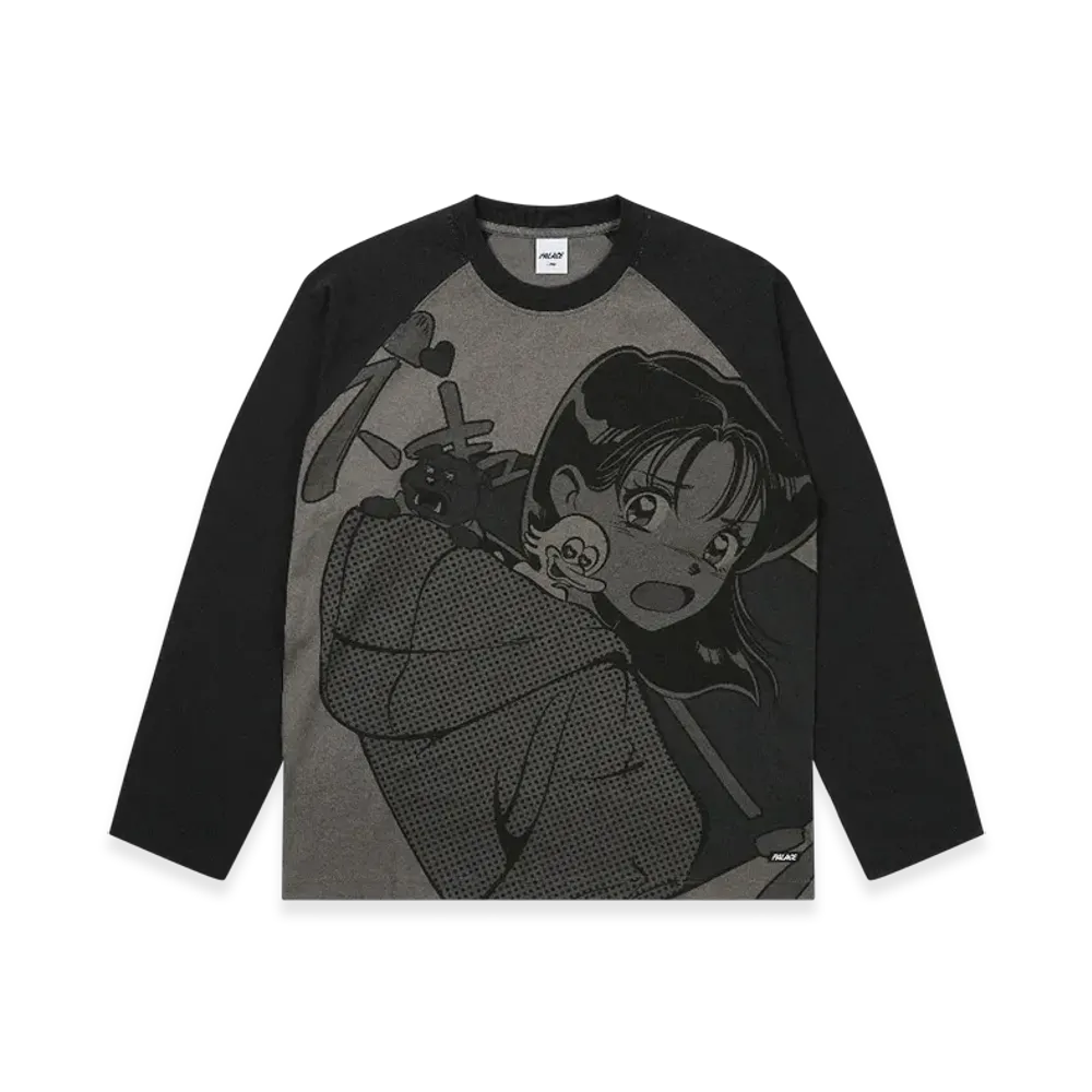 PALACE Rear View Raglan Longsleeve "Black"