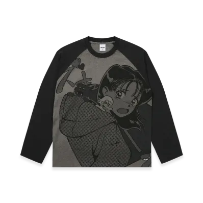 PALACE Rear View Raglan Longsleeve "Black"