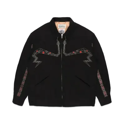 WACKO MARIA x WOLF'S HEAD / 50's Jacket "Black"