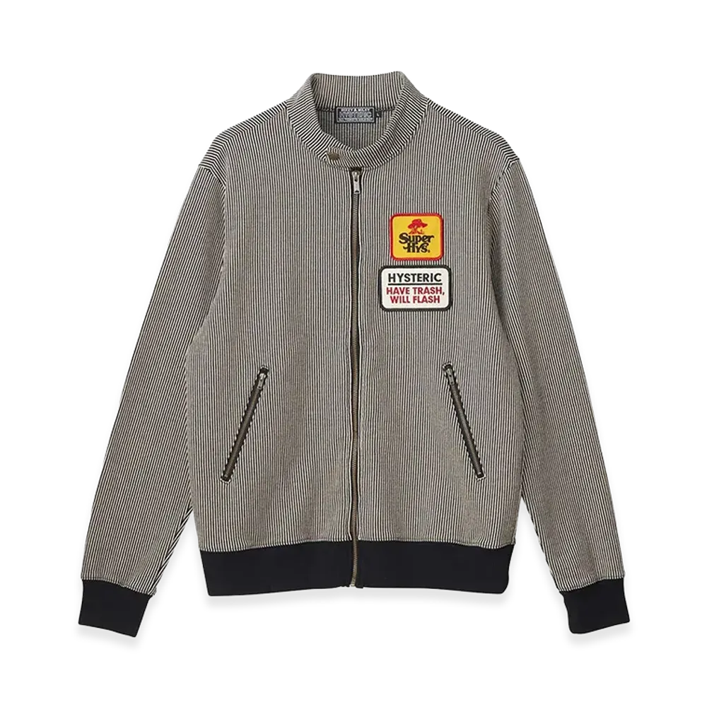 HYSTERIC GLAMOUR SUPER HYS Patch Track Jacket "Black"