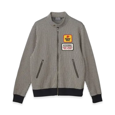 HYSTERIC GLAMOUR SUPER HYS Patch Track Jacket "Black"