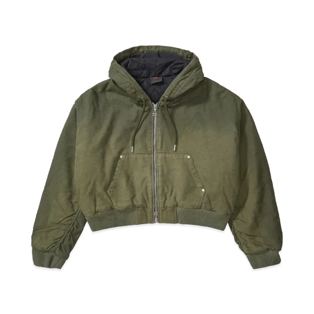 Nike Jordan x Travis Scott Women's Canvas Jacket "Olive"