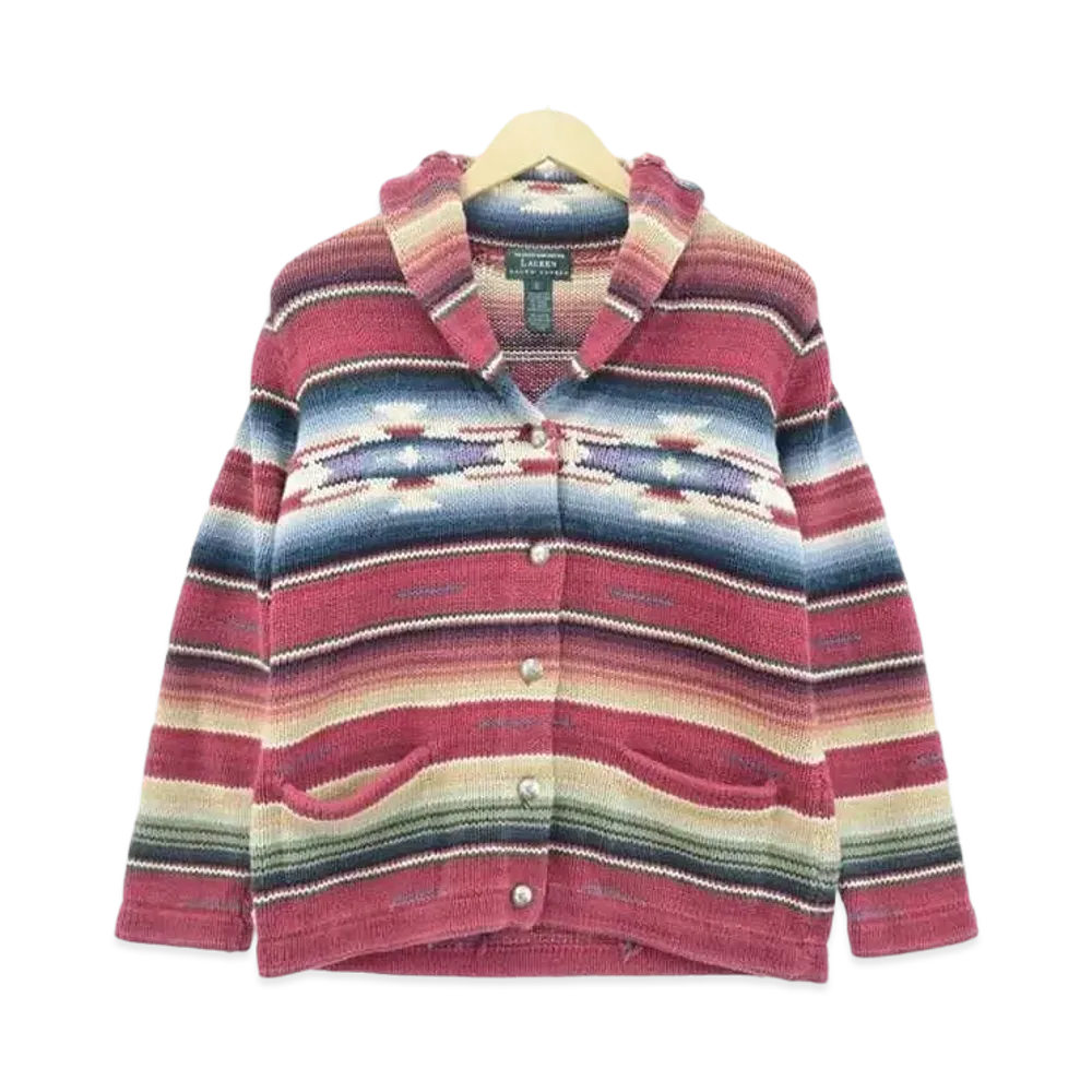 Ralph Lauren Cot knit Cardigan "Multi"