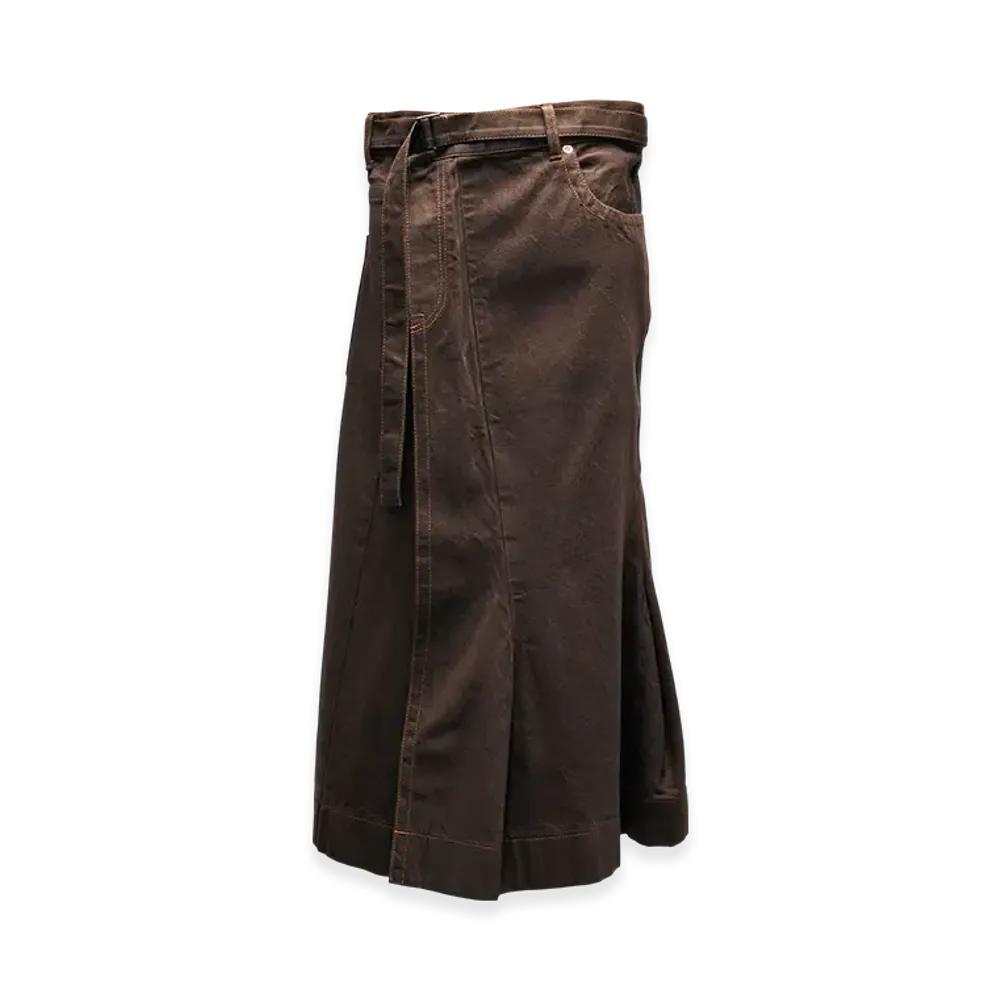 sacai Denim Skirt "Brown"