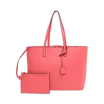 Saint Laurent Shopping Saint Laurent Leather Tote Bag "Pink"