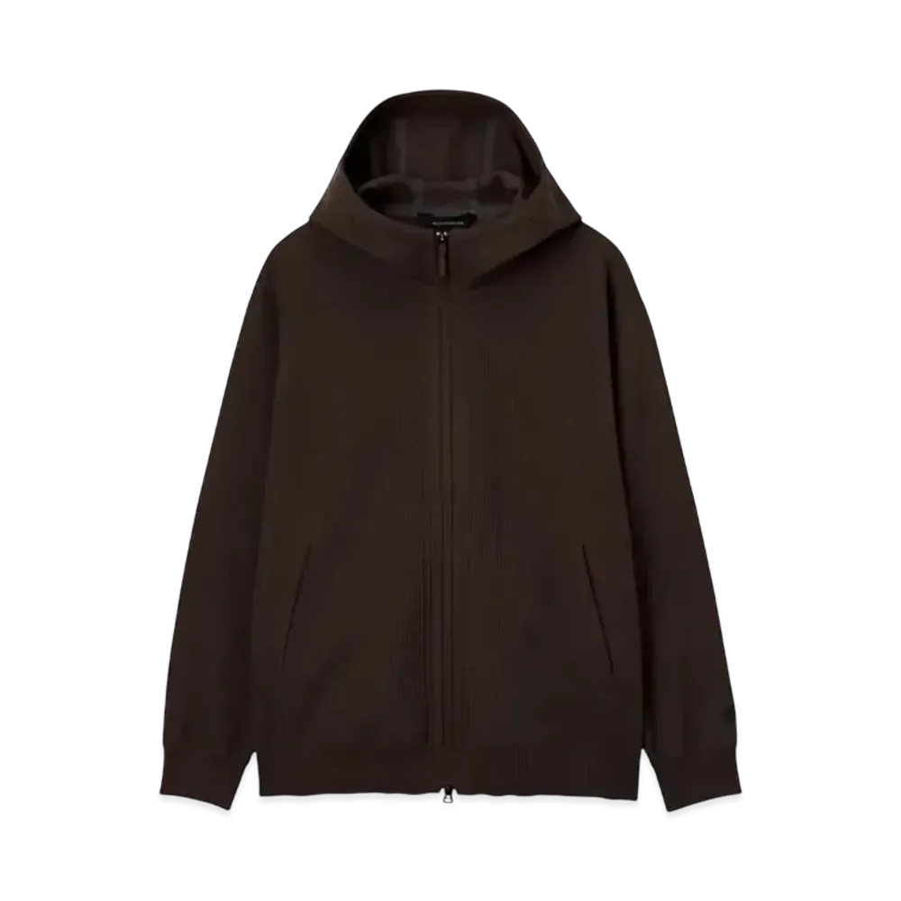 DESCENTE ALLTERRAIN Fusion Knit Hoodie "Deep Mahogany"