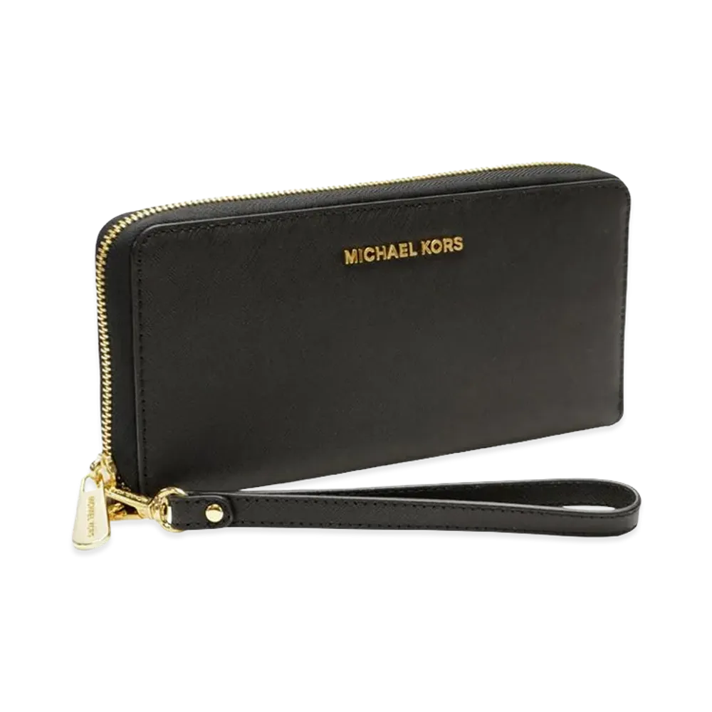 MICHAEL KORS Jet Set Travel Wallet "Black"
