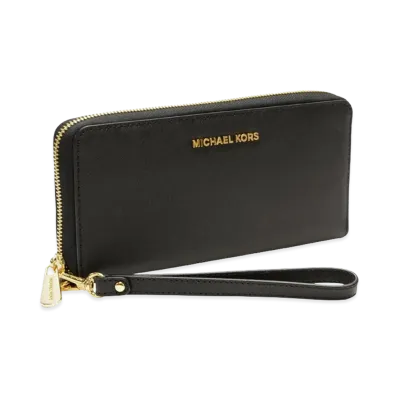 MICHAEL KORS Jet Set Travel Wallet "Black"