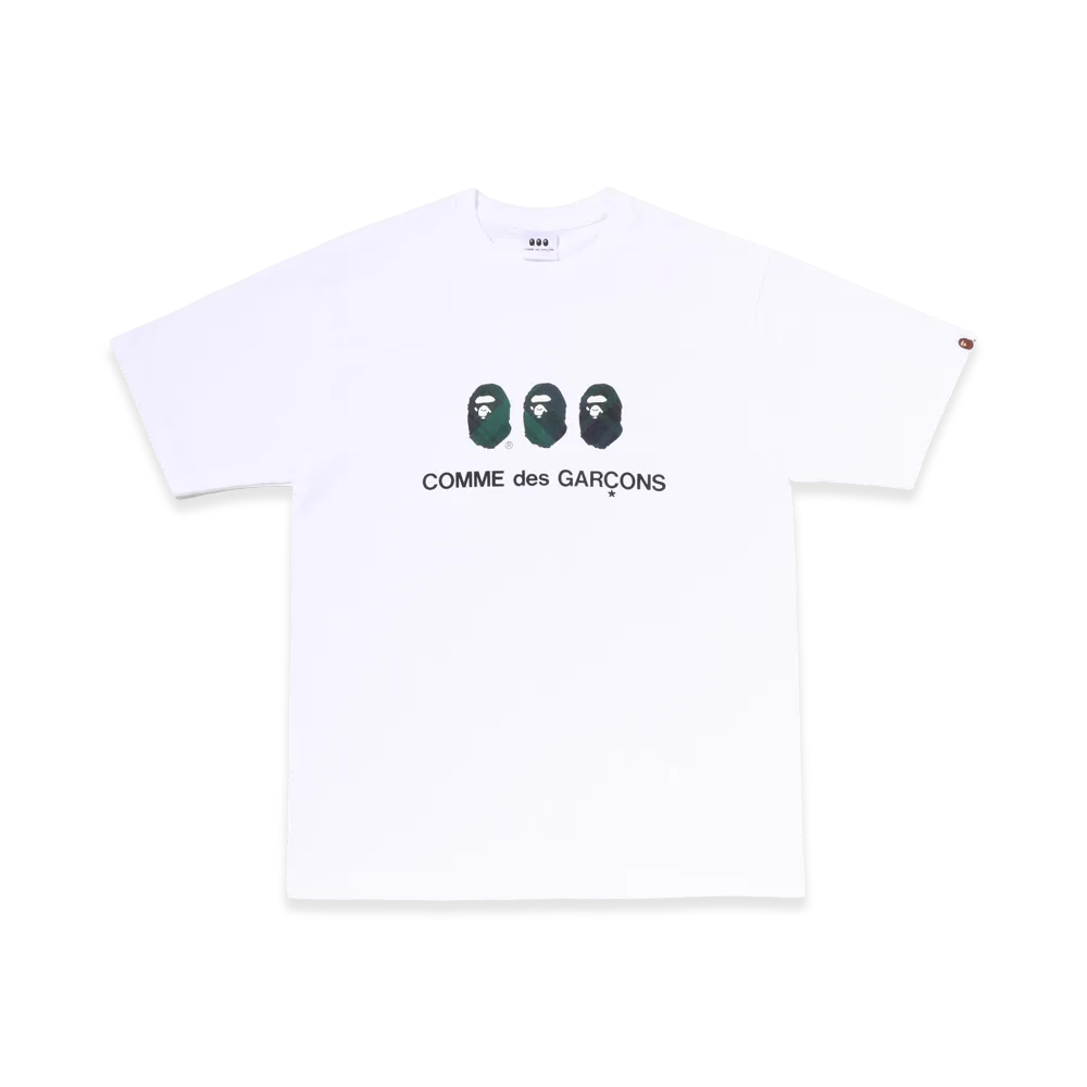 A BATHING APE x COMME des GARCONS CDG Osaka Bape Tee "White"