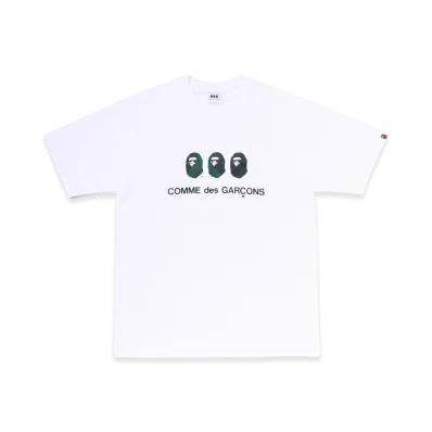 A BATHING APE x COMME des GARCONS CDG Osaka Bape Tee "White"
