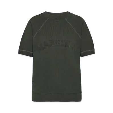 Maison Margiela Women's Short Sleeve Sweatshirt "Black"