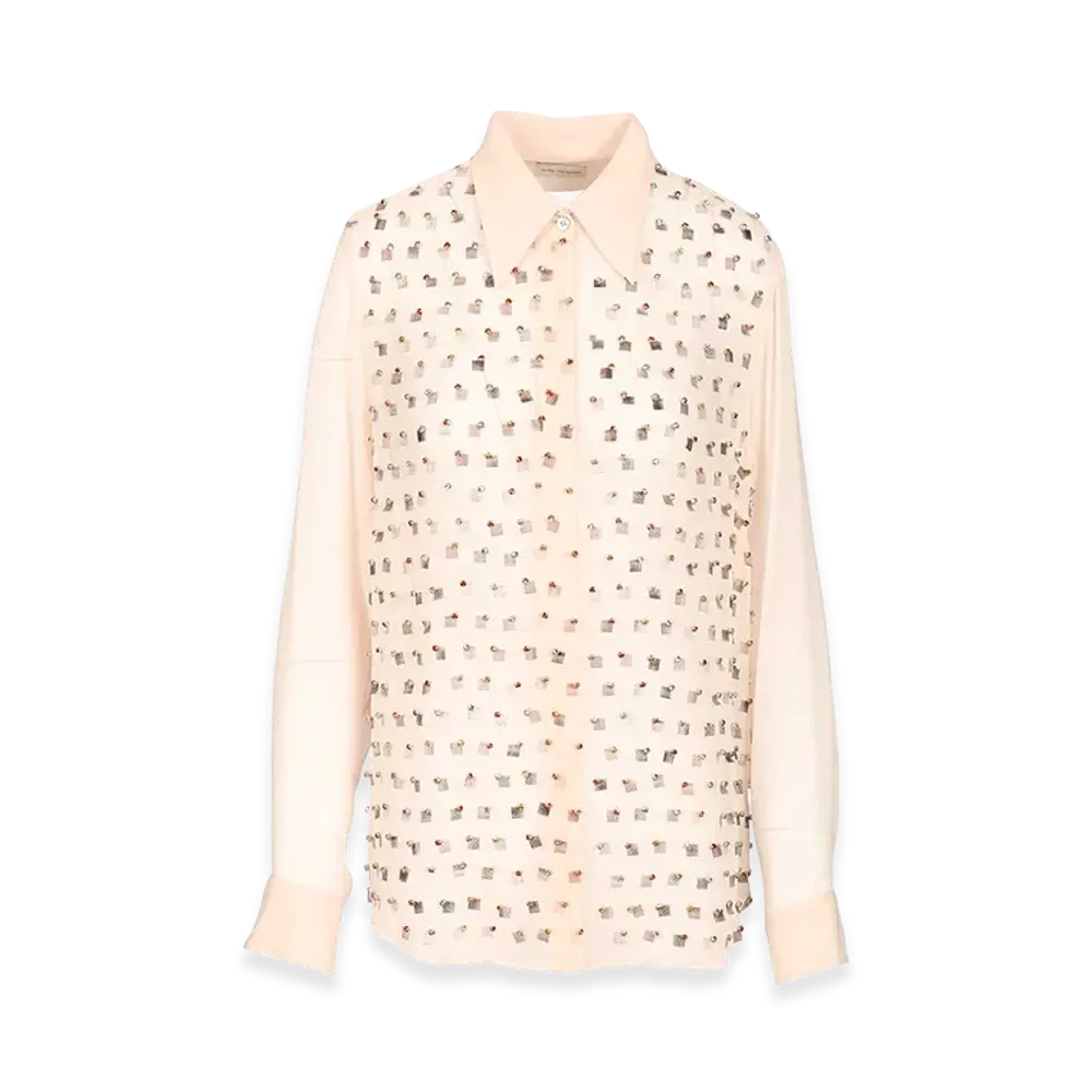 DRIES VAN NOTEN Women's Fitted Shirt "Pink"