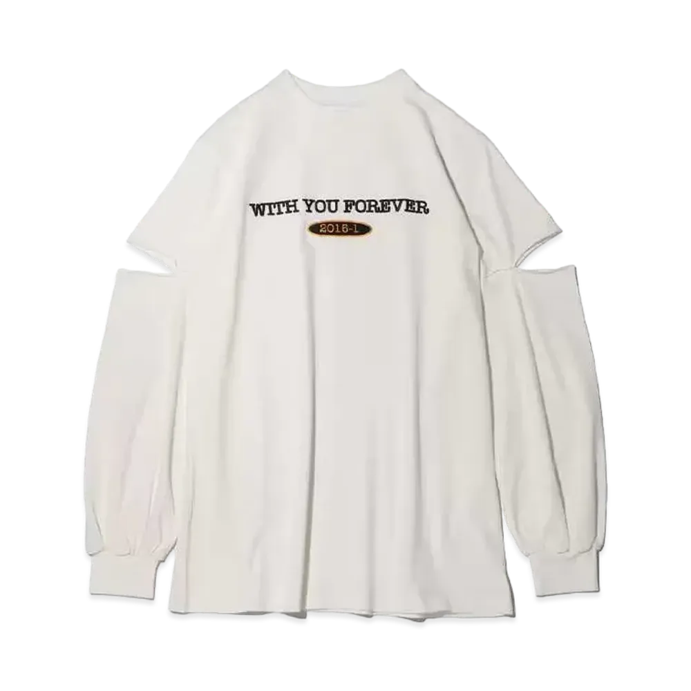 atmos pink x Akane Logo Cutting Longie "White"