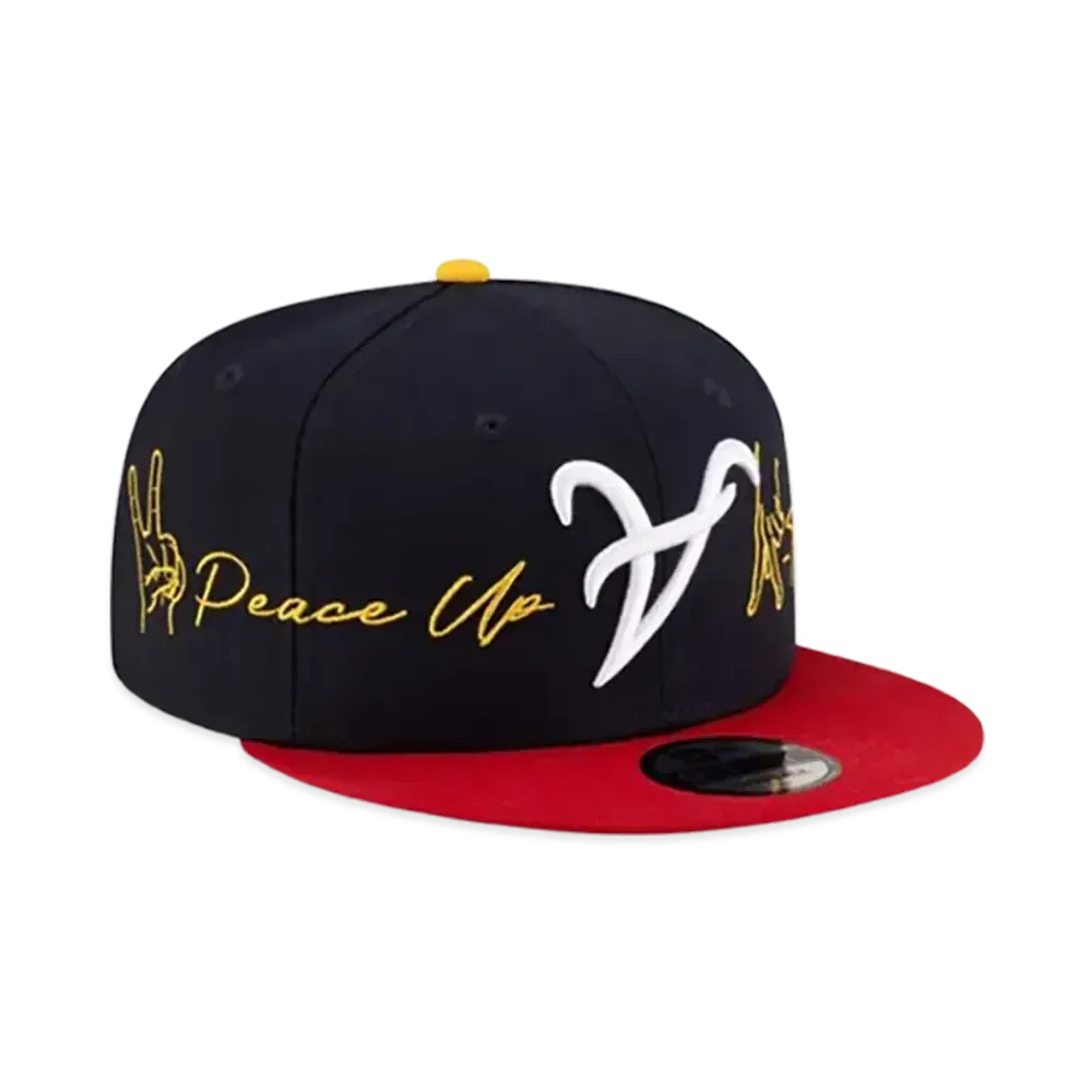 NEW ERA x Usher 9Fifty Snapback Atlanta Braves "Navy/Red"