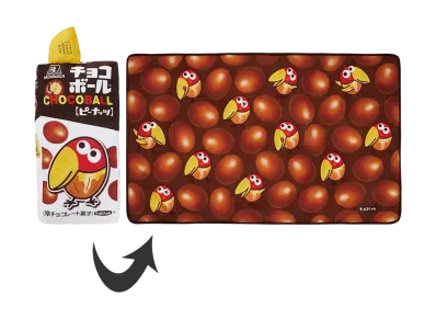 BANDAI "Ichiban Kuji" -Morinaga Seika- A Prize Chocoball Blanket with Cushion